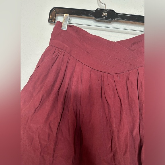 Comptoir Des Cotonniers Elegant Burgundy Women's Skirt size 44 - Picture 2 of 7